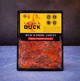 Лангет из филе утки в маринаде (апельсин)