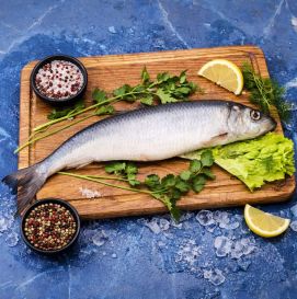 Оселедець сирий 450+