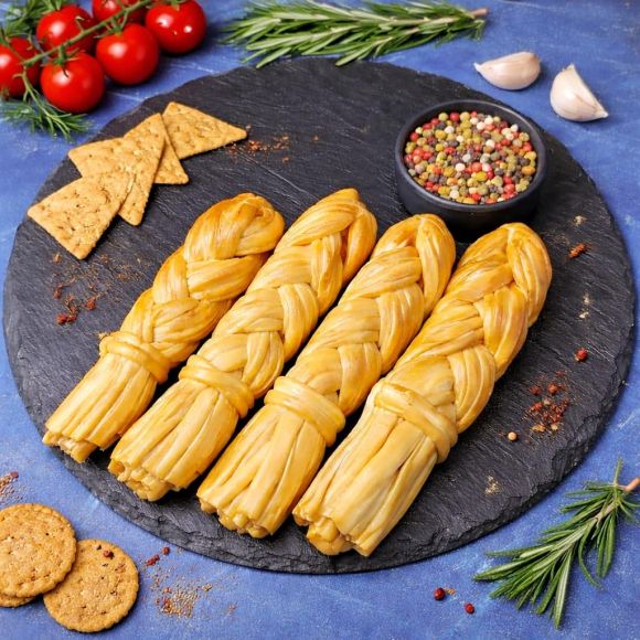 Сыр сулугуни косичка копченая ✔️ Купить сулугуни косичкой по выгодной цене