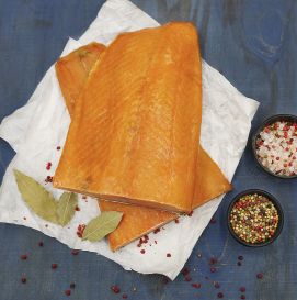 Филе лосося, натуральное копчение