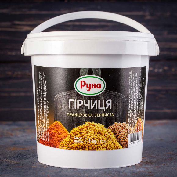 Горчица Французская зернистая Руна ✔️ Купить в Одессе