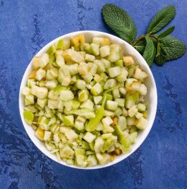 Яблоки замороженные, кубик 10*10