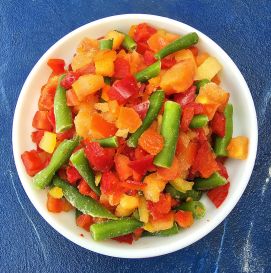 Смесь овощи для омлета (помидор, перец, фасоль)