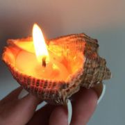 Романтична свічка в черепашці рапани ✔️ Купити в Одесі (4)
