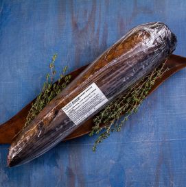 Осетр фаршированный форелью копченый