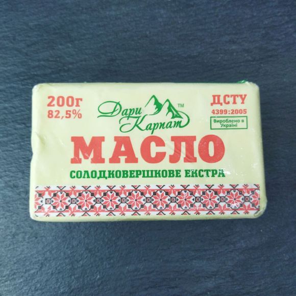 Масло Вологодское Дары Карпат 82,5% ✔️ Купить недорого с доставкой