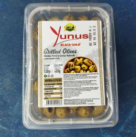 Оливки зеленые без косточки гриль, Yunus (400 г)