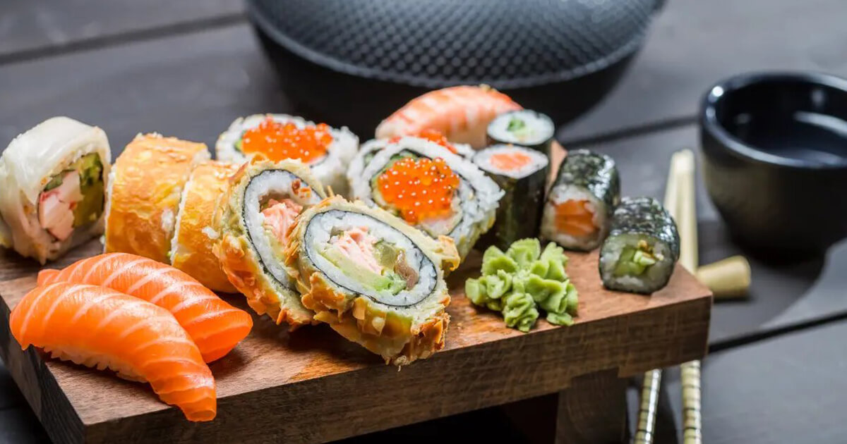 морепродукты для роллов и суши